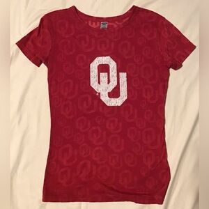 Vintage OU Burnout Short Sleeve Tee
